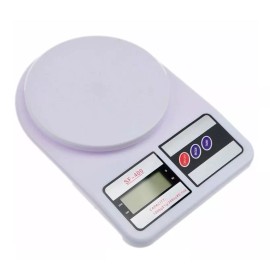 SQ Báscula de cocina digital SQ Cozinha SF-400 pesa hasta 5kg blanca