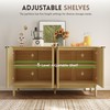 Otterease Buffet Cabinet with Storage, Sideboard Cabinet with Fluted Door,