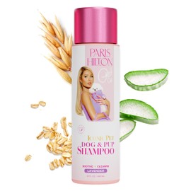 Paris Hilton Dog Shampoo - Lavender Scented Pet Shampoo for Dogs and Puppies, Nourishing Oatmeal & Aloe, 480ml - Luxurious Shampoo for Dogs of All Breeds