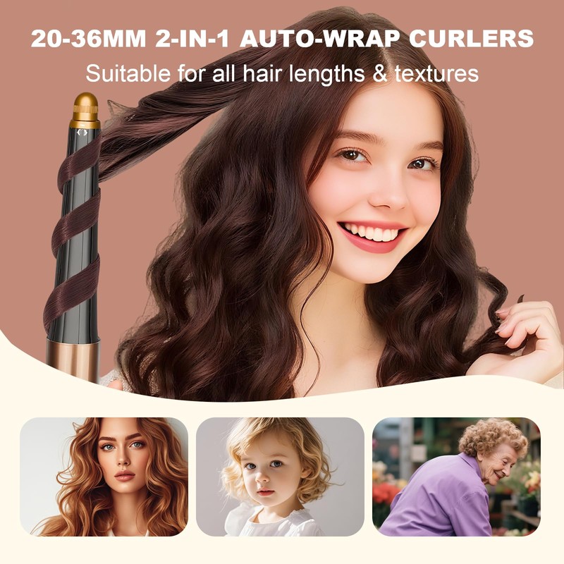Conical Curling Attachment for Dyson Airwrap, Compatible with HS01/HS05/HS08, for