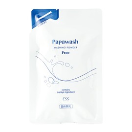 ESS Papa Wash, Free Refill, Bag Type, Papawash, Enzyme Facial Cleansing Powder, Pores, Blackheads, Dullness, Exfoliating Cornes, Removal, Moisturizing, Acne Prevention, Papain Enzyme, No Need to