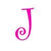 Eyecandy Decals J - Monogram Letter CURLZ 3" Tall 2
