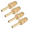 4 PCS Water Fountain Nozzles Pure Copper Large Hexagonal Direct