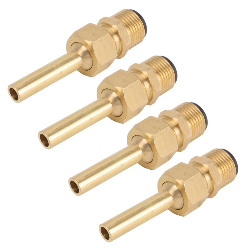 4 PCS Water Fountain Nozzles Pure Copper Large Hexagonal Direct
