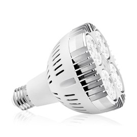 Aolyty 35w (75W Equivalent) PAR30 LED Bulb Warm White 2700K 2800lm E26 Base 25 Degree Beam Angle Track Spotlight with Fan AC 120v