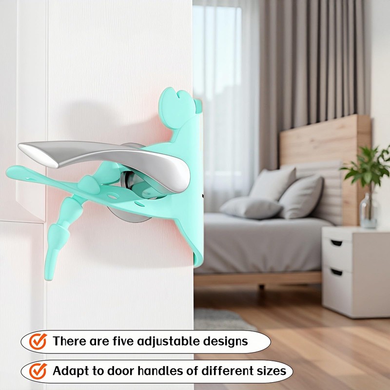 Soft Cartoon Door Silencer Lock Sleeve Buffer,Adjustable Silicone Door Latch