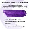 Jacquard Lumiere 8oz Fabric Paint Pearlescent Violet - Metallic Paint