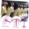 TEHAUX 3pcs Portable Wig Holder Stand for Wigs and Hats