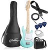 Ashthorpe 30-inch Beginner Electric Guitar Kit with Amplifier (Teal), Basic