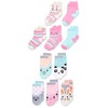 Cherokee Paquete de 10 calcetines para niñas pequeñas, Critters de