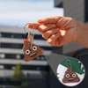 4 Pieces of Poop-Shaped Keychains, Funny Keychains, Creative Keychains, Interesting
