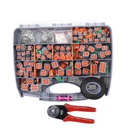 482 PCS for DT Deustch Connector Kit DT Connectors 2 3 4 6 8 12 Pin Size 16# Solid Contacts,DT Connector Removal Tool & Deutsch Crimping Tool Included