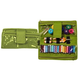 Yazzii Thread Organizer - Portable & Multipurpose - Sewing Thread Holder Organizer for Spools, Embroidery Floss, Sewing Supplies - Perfect for Classes, Travel & Retreats Green