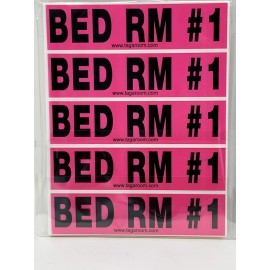 Tag-A-Room 260 Moving Box Labels+6Room Door ID'S Permanent Adhesive, New