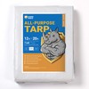 GUARD SHIELD White Tarp Waterproof 12x20 Feet Medium Duty All