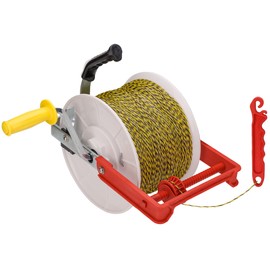 3:1 Geared Electric Fencing Reel, Electric Fence Wire Reel, with Auxiliary Winding Handle, Suitable for Building Farm Fences