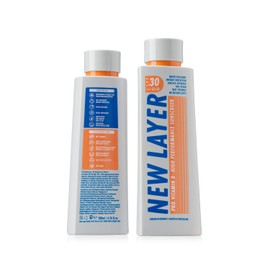 NEW LAYER Sonnencreme | LSF 30 | Pro Vitamin D | Wasserfest | Ohne Mikroplastik | Reef-friendly - schonend zu Natur und Haut | Ohne Octocrylene | Gesicht und KÃ¶rper | Erwachsene und Kinder (200ml)