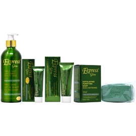 Express Glow Lotion 16.8oz + Soap 7oz + Cream 1.7oz + Gel 1oz
