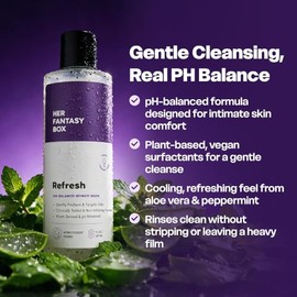 Her Fantasy Box Gel Ducha Equilibrante Refresh Solución Higiene Femenina Natural Una Limpieza Suave Control Olores