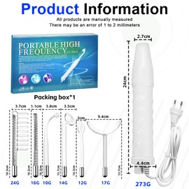 Hochfrequenzstab Gesicht, Tragbare Hochfrequenz Hautstraffung Mit 6 Verschiedenen Neonröhren, Hochfrequenz Hf Stab Geraet Portabler, Hochfrequenz Gerat, Für Hautpflege-System