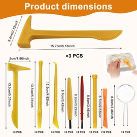 GZLCEU 36 Piece Excavation Tool Set, Plastic Excavation Tool, Dinos Excavation Tools for Digging into Stone Toys for Gemstones, Dinosaurs