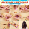 IOOLEEM Iooleem Pony Beads (1000pcs Dark Purple Glitter), Beads for