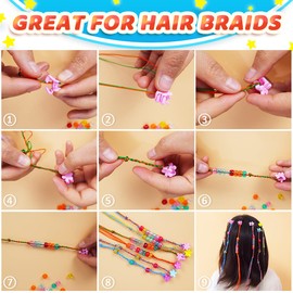 IOOLEEM Iooleem Pony Beads (1000pcs Dark Purple Glitter), Beads for Jewelry Making, Crafts & Arts Materials