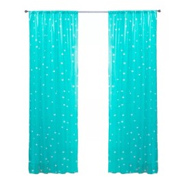 Elefantito Juego De Cortinas Decorativas Color Menta Soft Elefantito