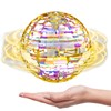 ATHLERIA Gold Magic Flying Orb Ball with Lights,Cool Stuff Gadgets