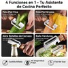 Pelador de verduras multifuncional con abrebotellas – 2 pcs, acero