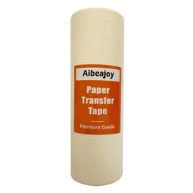 Aibeajoy 12inchx108feet Paper Transfer Tape Masking Tape,Medium to high Viscosity. Great for Decals, Signs, Wall Words and More.