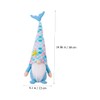 GRIRIW Cute Mermaid Doll Plush Gnome Decor Beach Gnome Toy