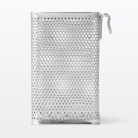 MUJI MCC64A2S Stainless Steel Cutlery Stand, Silver, Large