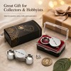 2-Piece Folding Jeweler’s Loupe Magnifier Set – 10X & 20X