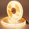 JOYLIT 24V COB LED Strip Lights 16.4ft 3000K Warm White