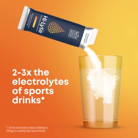 Hi-Lyte Pro Hydration Packets, 16 Individual Drink Packets | Orange | Electrolyte Powder Drink Mix | Electrolyte Multiplier Powder Packets | Zero Sugar, 0 Carb, 0 Calorie