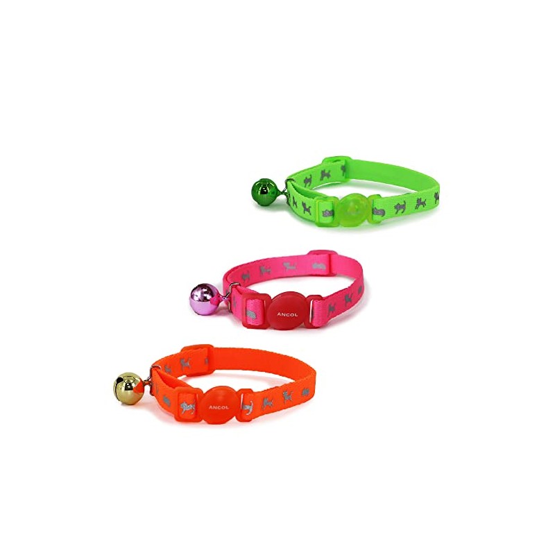 Ancol Hi-Vis Cat Collar Green