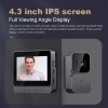 Unbranded ​​Camera​​ Doorbell with 4.3" ​​Smart Door Viewer​​ 1080P ​​Security