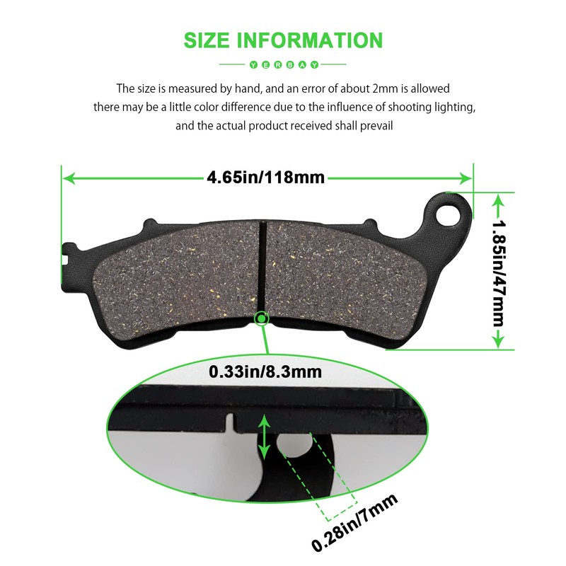 Yerbay Front Brake Pads for Honda SH 300 i 2007-2014