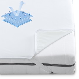 aqua-textil Welfare Mattress Protector 180 x 200 cm Bamboo Fibre Underbed Polyurethane TPU Pad Waterproof Protective Cover