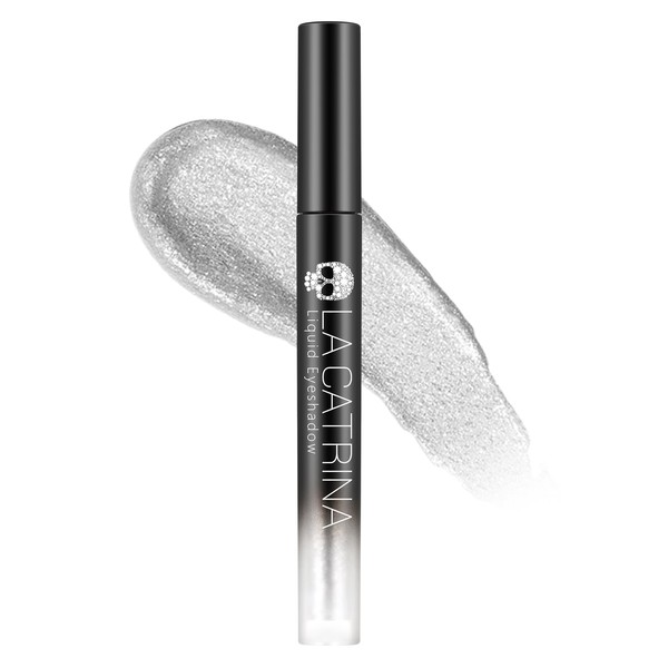 Silver Liquid Eyeshadow, Glitter Shimmer Sparkle Glow Silvery Smokey Eyeshadow,