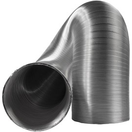 Ø150 mm - 1.5m / Ø6'' - 4.9ft - Flexible Aluminum Tube - Steam Pipe - Ventilation Pipe - Aluminum Air Conditioner Hose - Spring Steel Wire Hose - Kitchen Exhaust Pipe