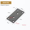 OMIDEAS 10 x Flat Connecting Plates (80 x 40 x