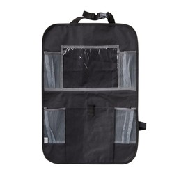 Nuby Ultimate Backseat Car Organizer and Storage - Pockets, Tablet Holder, Toy Clips and Removable Zipper Pouch - Car Accessories for Kids