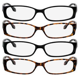 TruVision Readers Reading Glasses - 9503H - 2Black-2Tortoise-2.75