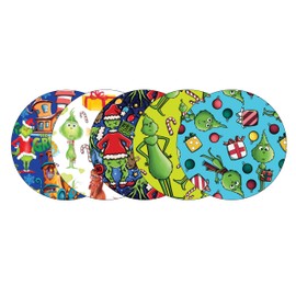 Glucomart CGM Patch No-Lift Libre Sensor Cover 5-Pack Waterproof Libre Adhesive Patch Libre 3 Patch Libre 2 Patch CGM Tape Libre Cover Libre Sticker Christmas Libre Overpatch