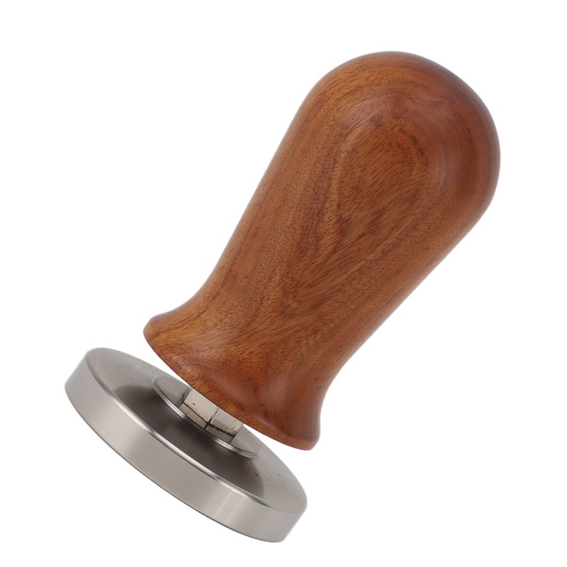 Coffee Leveler Tool Flat Base Wooden Handle 304 Stainless Steel