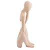 Thinker Statue Synthetic Resin Fine Polishing Unique Hollow Design Abstract