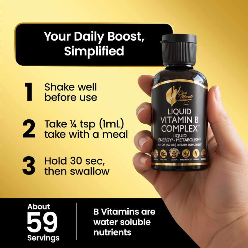 Cocó March N.M.D Liquid Vitamin B Complex with B1, B2,