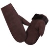 Harssidanzar KM044EU Men's Winter Mittens, Warm Real Suede 100% Lambskin